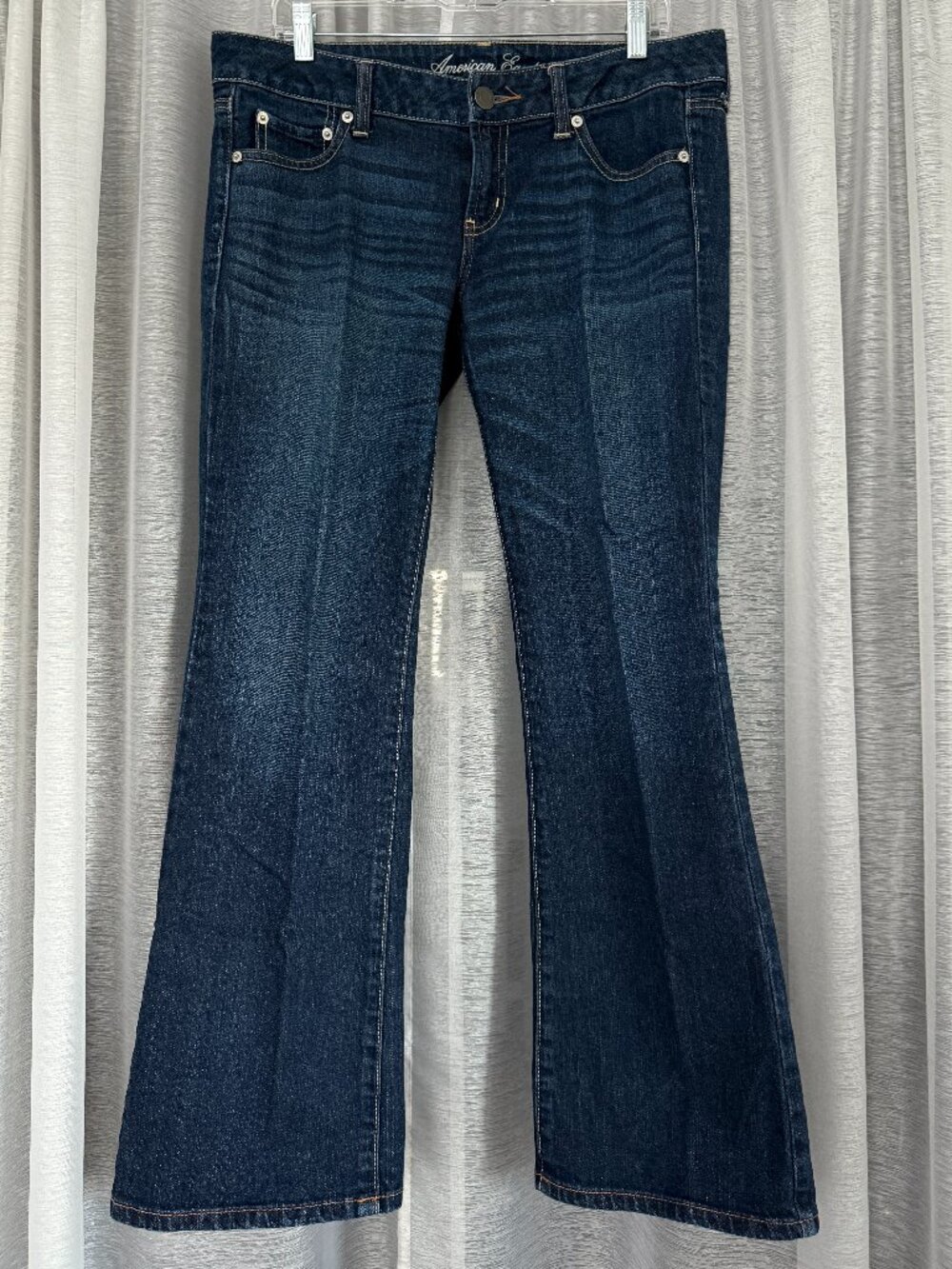 AMERICAN OUTFITTERS Favorite Boyfriend Flare Bootcut Jeans | Dark Wash 10 EUC
